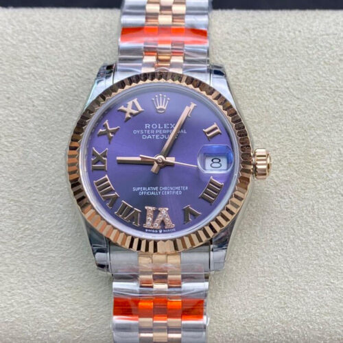 Rolex Datejust M278271-0020 TW Factory Purple Dial JF Replica Watches - JF Replica