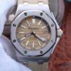 Audemars Piguet Royal Oak Offshore 15710ST.OO.A085CA.01 JF Factory Beige Strap JF Replica Watches - JF Replica