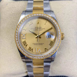 Rolex Datejust 126283 EW Factory Yellow Gold Dial JF Replica Watches - JF Replica