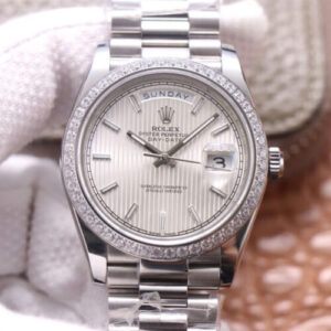 Rolex Day Date M228349RBR-0007 EW Factory Diamond Bezel JF Replica Watches - JF Replica