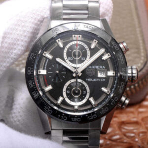TAG Heuer Carrera CAR201Z.BA0714 XF Factory Silver Strap JF Replica Watches - JF Replica