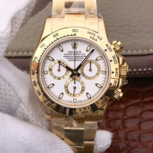 Rolex Daytona Cosmograph M116508-0001 JH Factory Gold Case JF Replica Watches - JF Replica