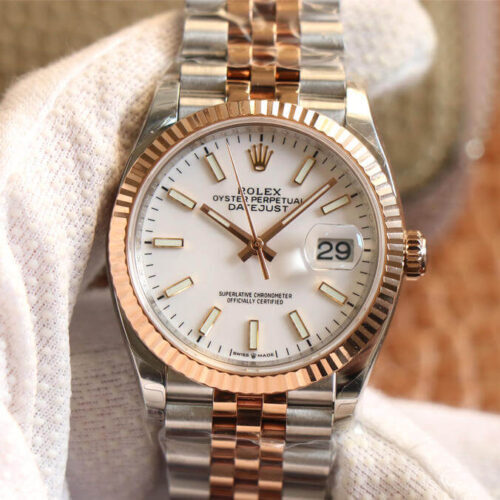 Rolex Datejust M126231-0017 EW Factory White Dial Stainless Steel JF Replica Watches - JF Replica