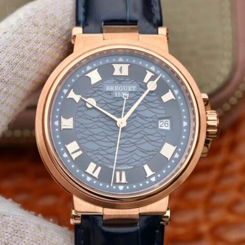 Breguet Marine 5517 V9 Factory Leather Strap JF Replica Watches - JF Replica