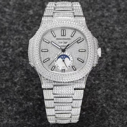 Patek Philippe Nautilus 5726/1A-014 R8 Factory Diamond Dial JF Replica Watches - JF Replica