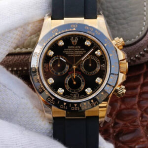 Rolex Daytona Cosmograph M116518ln-0046 JH Factory Black Diamond Dial JF Replica Watches - JF Replica