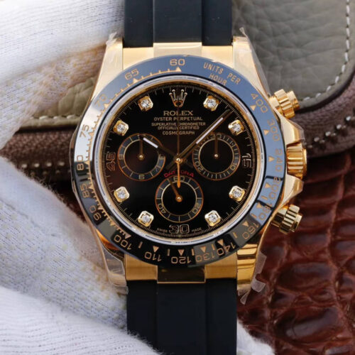 Rolex Daytona Cosmograph M116518ln-0046 JH Factory Black Diamond Dial JF Replica Watches - JF Replica