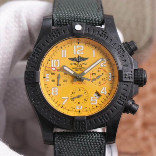 Breitling Avenger Hurricane 12H XB0180E41I1W1 GF Factory Yellow Dial JF Replica Watches - JF Replica