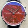 IWC Portugieser Chronograph IW371616 YL Factory Red Dial JF Replica Watches - JF Replica