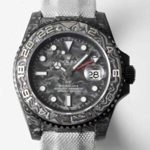 Rolex GMT-MASTER II Diw Gray Fabric Strap JF Replica Watches - JF Replica