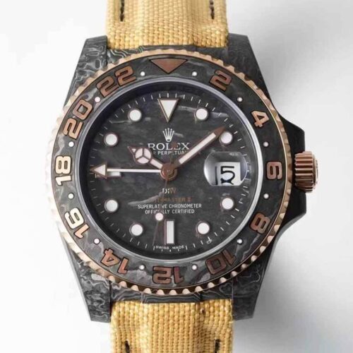 Rolex GMT-MASTER II Diw Yellow Fabric Strap JF Replica Watches - JF Replica