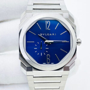 Bvlgari Octo Finissimo 103431 BV Factory Blue Dial Silver Strap JF Replica Watches - JF Replica