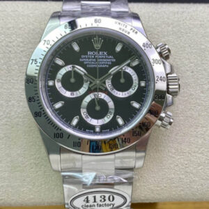 Rolex Cosmograph Daytona 116520 Clean Factory Black Dial JF Replica Watches - JF Replica