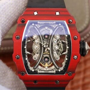 Richard Mille RM53-01 KV Factory Carbon Fiber Black Strap JF Replica Watches - JF Replica