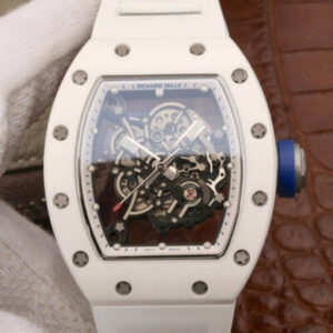 Richard Mille RM055 KV Factory Ceramic White Case JF Replica Watches - JF Replica