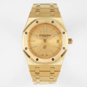 Audemars Piguet Royal Oak 15202BA.OO.1240BA.02 KZ Factory Yellow Gold Case JF Replica Watches - JF Replica