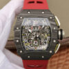Richard Mille RM11-03 KV Factory Carbon Fiber Red Rubber Strap JF Replica Watches - JF Replica