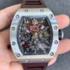 Richard Mille RM11 KV Factory Titanium Brown Rubber Strap JF Replica Watches - JF Replica