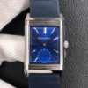 Jaeger LeCoultre Reverso Flip MG Factory Blue Strap JF Replica Watches - JF Replica