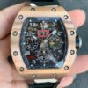 Richard Mille RM11 KV Factory Rose Gold Camouflage Strap JF Replica Watches - JF Replica