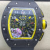 Richard Mille RM-011 KV Factory Rubber Strap JF Replica Watches - JF Replica
