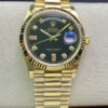 Rolex Day Date 118208 EW Factory Diamond Black Dial JF Replica Watches - JF Replica