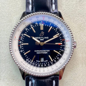 Breitling Navitimer 1 A17326211B1P1 V7 Factory Black Leather Strap JF Replica Watches - JF Replica