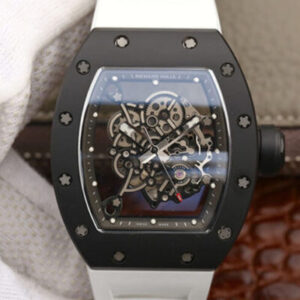 Richard Mille RM055 KV Factory Ceramic Case Skeleton Dial JF Replica Watches - JF Replica
