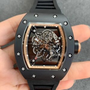 Richard Mille RM055 KV Factory V2 Black Rubber Strap JF Replica Watches - JF Replica