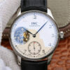 IWC Portuguese Tourbillon ZF Factory Black Leather Strap JF Replica Watches - JF Replica