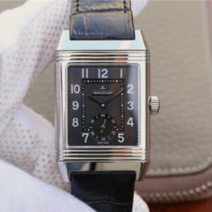 Jaeger LeCoultre Reverso Q3738470 Black Strap JF Replica Watches - JF Replica