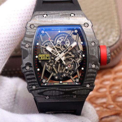 Richard Mille RM35-02 ZF Factory Carbon Fiber Case JF Replica Watches - JF Replica