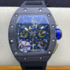 Richard Mille RM-011 KV Factory Black Rubber Strap JF Replica Watches - JF Replica