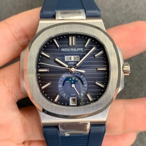 Patek Philippe Nautilus 5726 GR Factory V2 Blue Strap JF Replica Watches - JF Replica