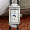 Jaeger LeCoultre Reverso MG Factory Stainless Steel Diamond White Dial JF Replica Watches - JF Replica