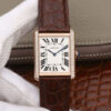Cartier Tank WT200005 K11 Factory Brown Leather Strap JF Replica Watches - JF Replica