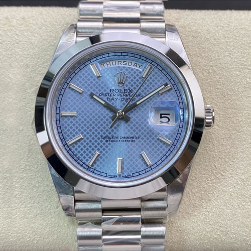 Rolex Day Date M228206-0004 EW Factory Stainless Steel JF Replica Watches - JF Replica