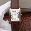 Cartier Tank W5200025 K11 Factory Brown Strap JF Replica Watches - JF Replica