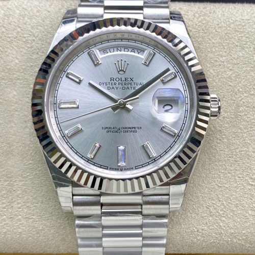 Rolex Day Date M228239-0003 EW Factory White Gold JF Replica Watches - JF Replica