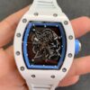 Richard Mille RM055 KV Factory V2 White Rubber Strap JF Replica Watches - JF Replica