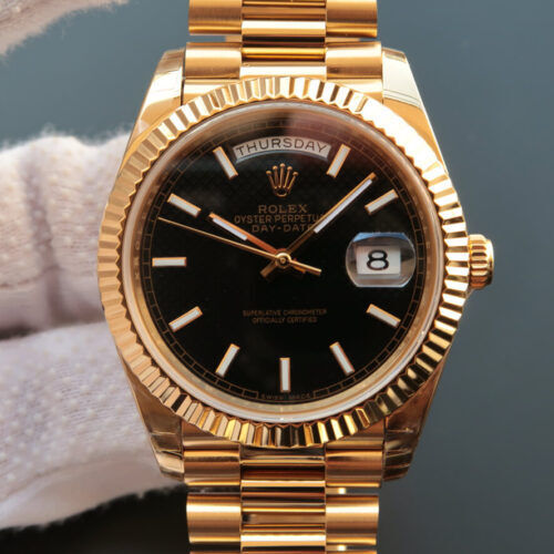 Rolex Day Date M228238-0004 EW Factory Black Dial JF Replica Watches - JF Replica