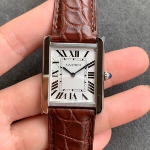 Cartier Tank WSTA0028 K11 Factory White Dial JF Replica Watches - JF Replica