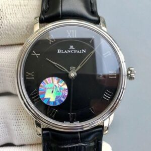 Blancpain Villeret 6551-1127-55B ZF Factory Black Dial Strap JF Replica Watches - JF Replica