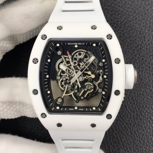 Richard Mille RM055 ZF Factory White Ceramic Case JF Replica Watches - JF Replica