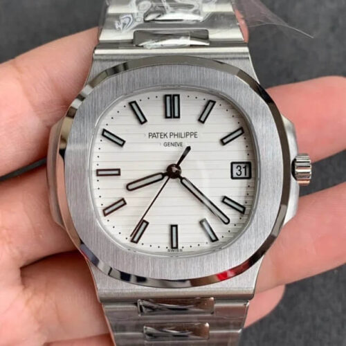Patek Philippe Nautilus 5711/1A-011 GR Factory White Dial JF Replica Watches - JF Replica