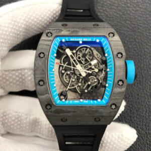 Richard Mille RM055 ZF Factory Carbon Fiber Case Black Strap JF Replica Watches - JF Replica