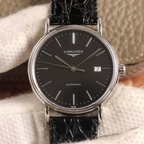 Longines Presence L4.921.4.52.2 KY factory Black Strap JF Replica Watches - JF Replica