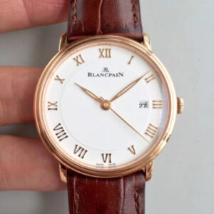 Blancpain Villeret 6651-3642-55B ZF Factory Brown Strap JF Replica Watches - JF Replica