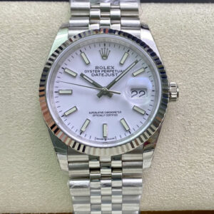 Rolex Datejust 36MM EW Factory White Dial Stainless Steel Strap JF Replica Watches - JF Replica