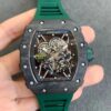 Richard Mille RM035-02 KV Factory V3 Green Rubber Strap JF Replica Watches - JF Replica